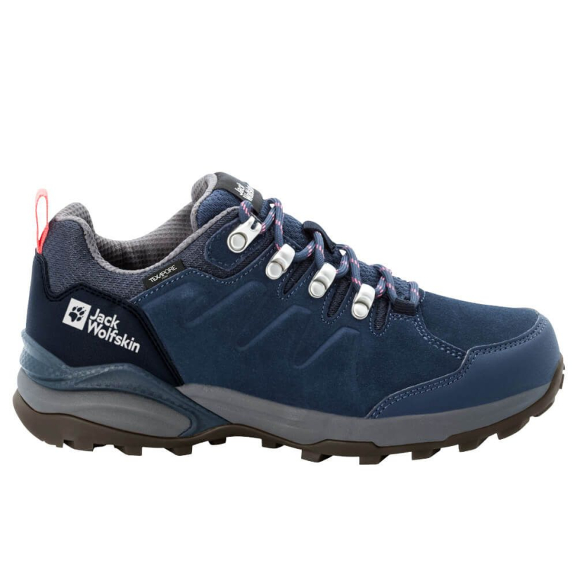 Походные ботинки Jack Wolfskin Refugio Texapore Low WP Lth Blue/Grey женские (арт. 4050821-1199) - 