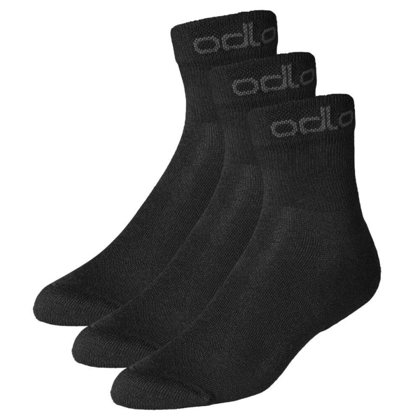 Носки Odlo The Active Quarter 3-Pack Black унисекс (арт. 763180-1500) - 