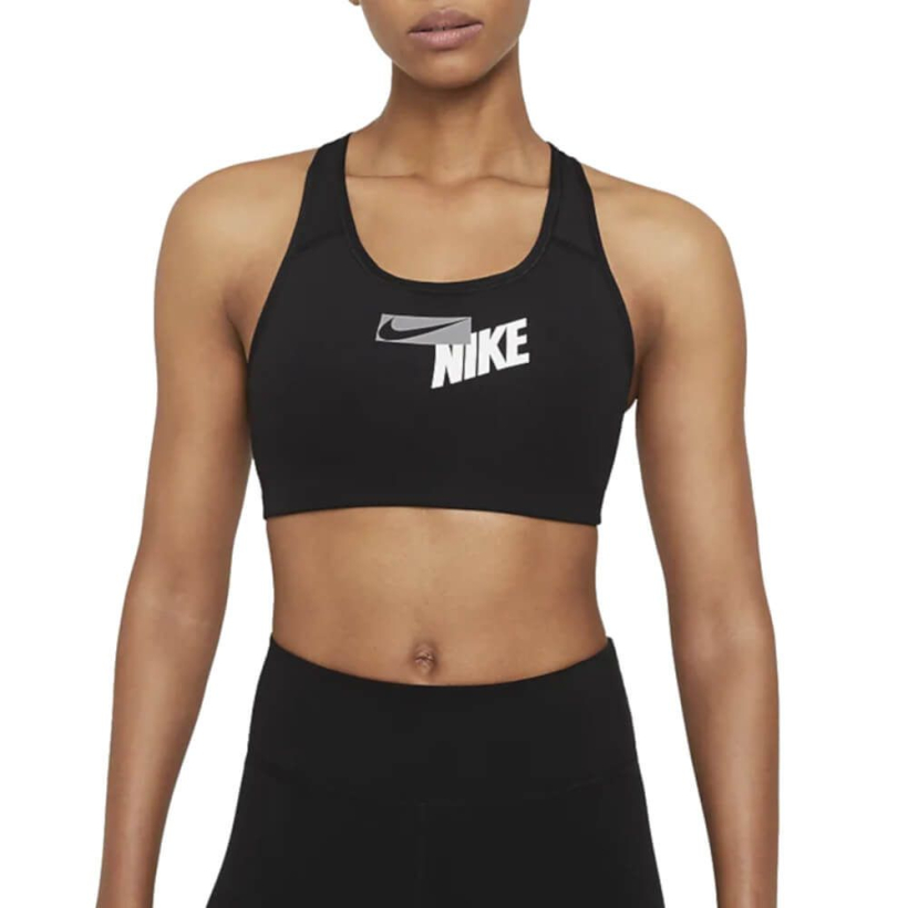 Топ Nike Swoosh Medium-Support Black женский (арт. CZ4443-010) - 
