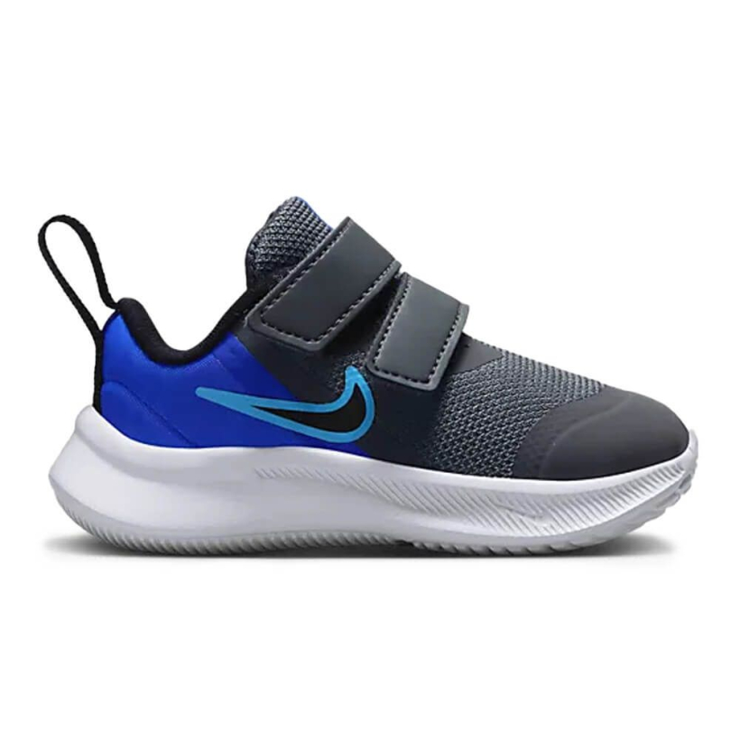 Кроссовки Nike Star Runner 3 TDV ron Grey/Blue Lightning детские (арт. DA2778-012) - 