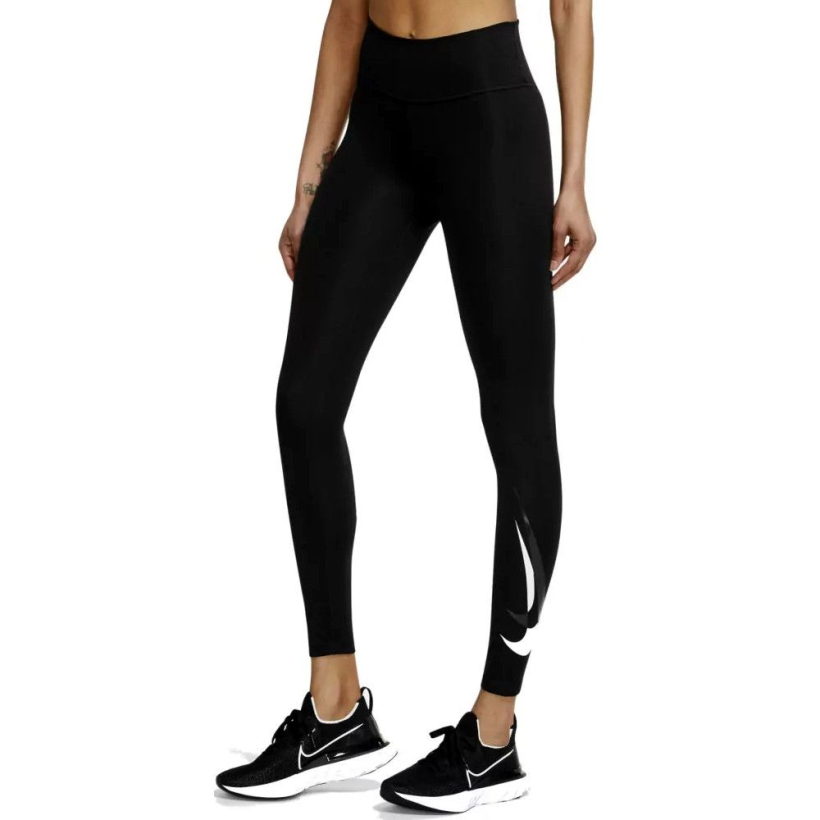 Брюки Nike Dri-FIT Swoosh Run 7/8 Black женские (арт. DD6835) - 