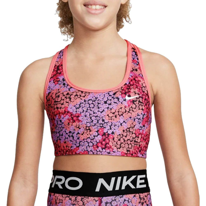 Топ Nike Dri-Fit Swwosh Reversible Bra Pink/Multicolor для девочки (арт. DM8227-603) - 