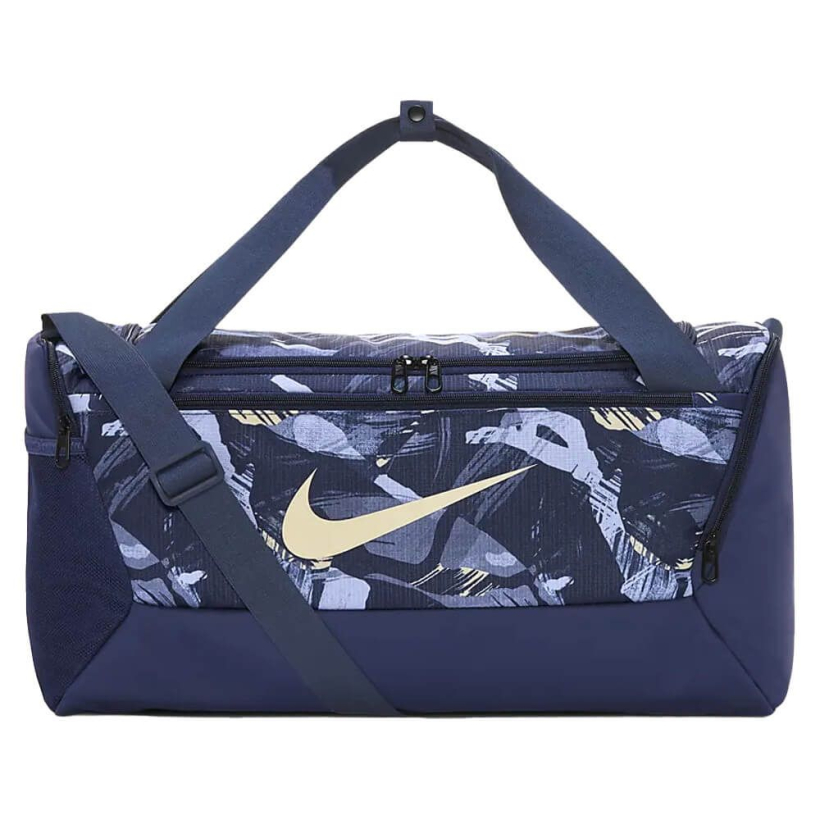 Сумки Nike Brasilia Printed Duffel Bag (Small, 41L) Midnight Navy/Pale Vanilla унисекс (арт. DR6120-410) - 
