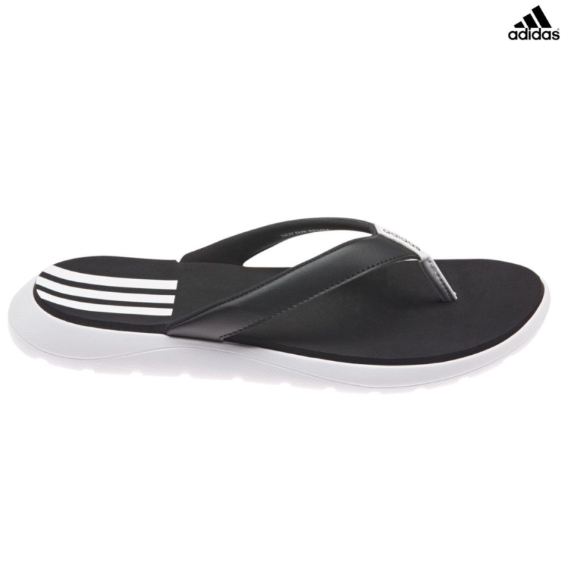 Шлёпанцы Adidas Comfort Flip-Flops Black/White женские (арт. FY8656) - 