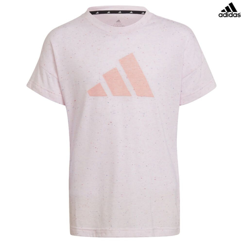 Футболка Adidas Future Icons 3-Stripes Loose Cotton Pink для девочки (арт. HD4374) - 
