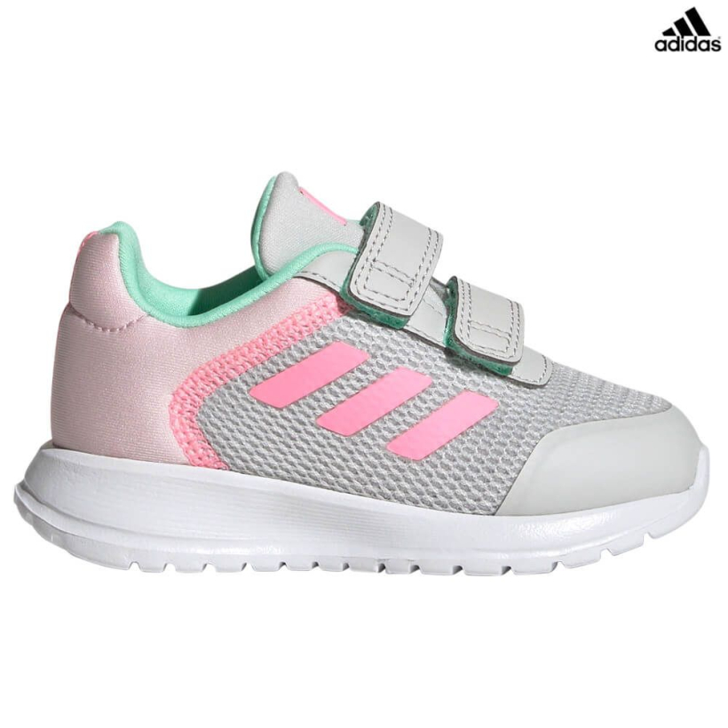 Кроссовки Adidas Tensaur Run 2.0 CF Grey/Pink/Mint детские (арт. HP6155) - 