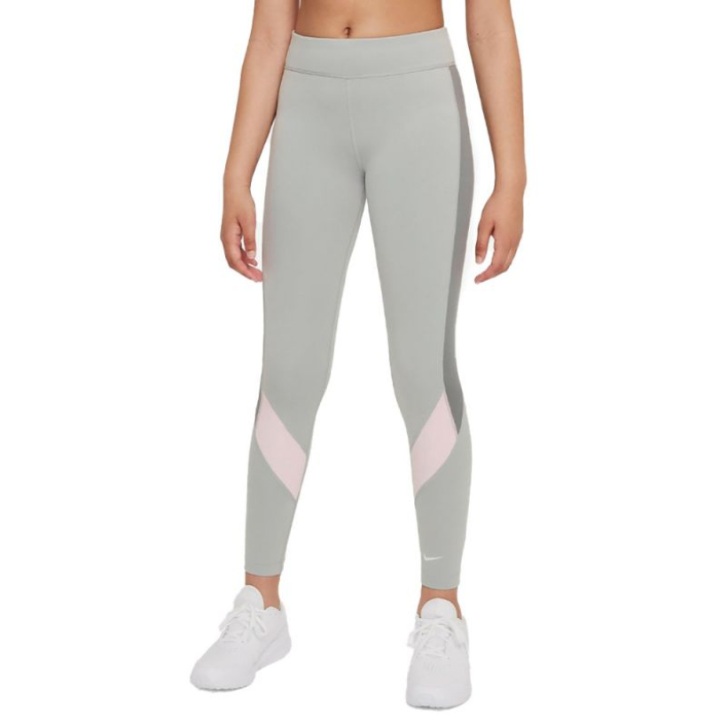 Леггинсы Nike Dri-FIT One Pink/Grey для девочки (арт. DD8015-077) - 