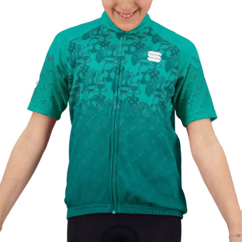 Рубашка Sportful Super Green для девочек (арт. 1121049-396) - 