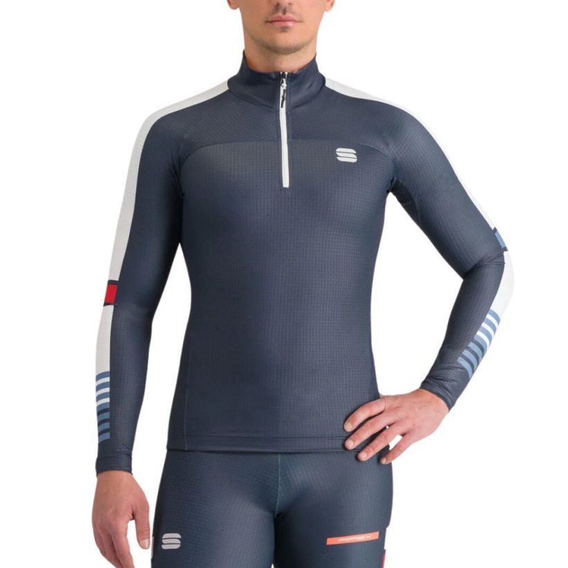 Гоночная рубашка Sportful Apex Galaxy Blue/White мужская (арт. 0424515-456) - 