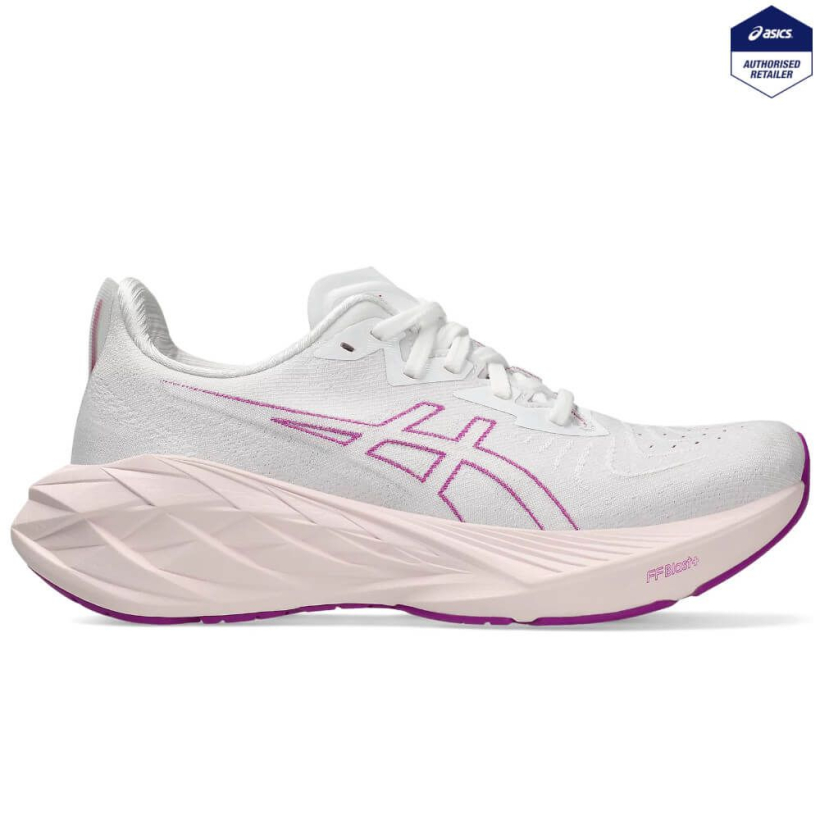 Кроссовки Asics Novablast 4 White/Soothing Sea женские (арт. 1012B510-103) - 