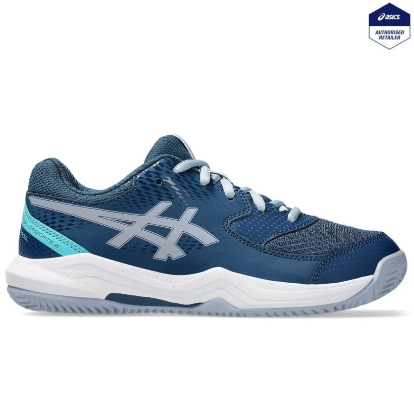 Кроссовки Asics Gel-Dedicate 8 Padel GS Mako Blue/Grey Blue детские (арт. 1044A064-405) - 