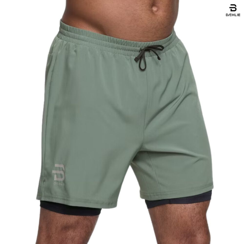 Шорты Bjorn Daehlie Run 2 in 1 Forest Green мужские (арт. 333897-53750) - 